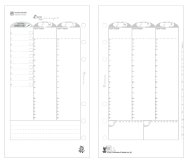 Week On Two Pages Refill(Vertical)