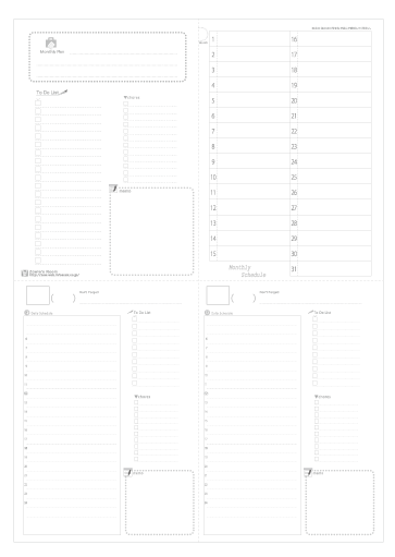 Printable Daily Planner A4